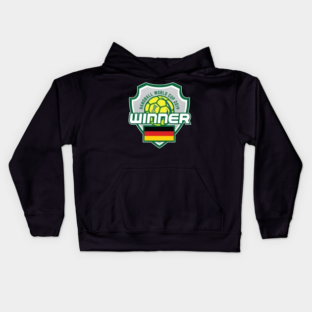 Handball Wm 2019 Germany Kids Hoodie by Chaoscreator